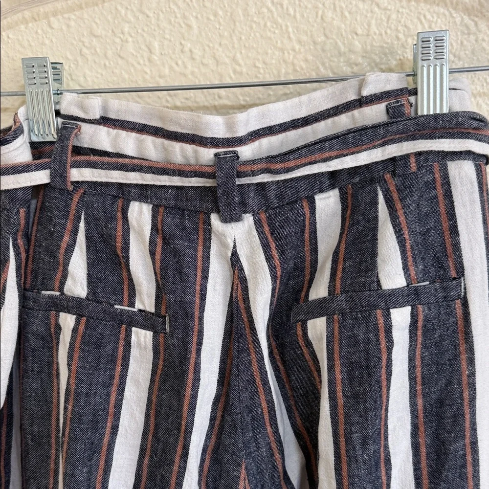 Banana Republic Multicolor Striped Wide-Leg Pants